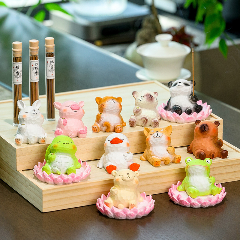 【所求皆所愿】可爱青蛙香插桌面摆件创意考研上岸好运小礼物女生