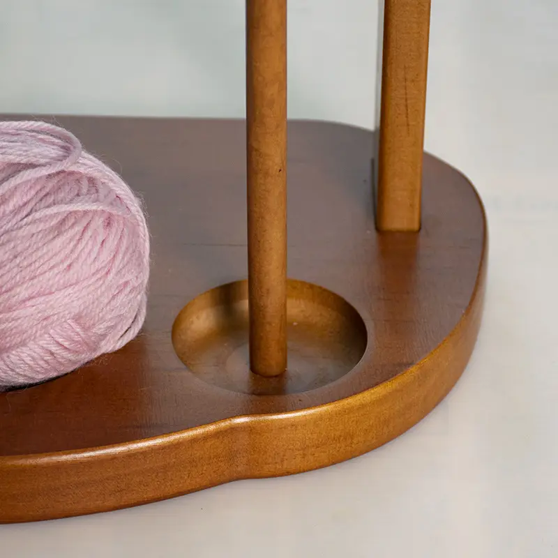 木质桌面钩针纱线串珠多层储物架毛线收纳架桌面钩针置物架