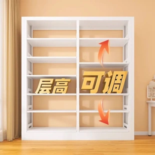馆钢制书架置物架家用落地靠墙书柜少儿阅读展示架收纳架