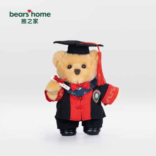 熊之家硕士小熊玩偶形象专属定制