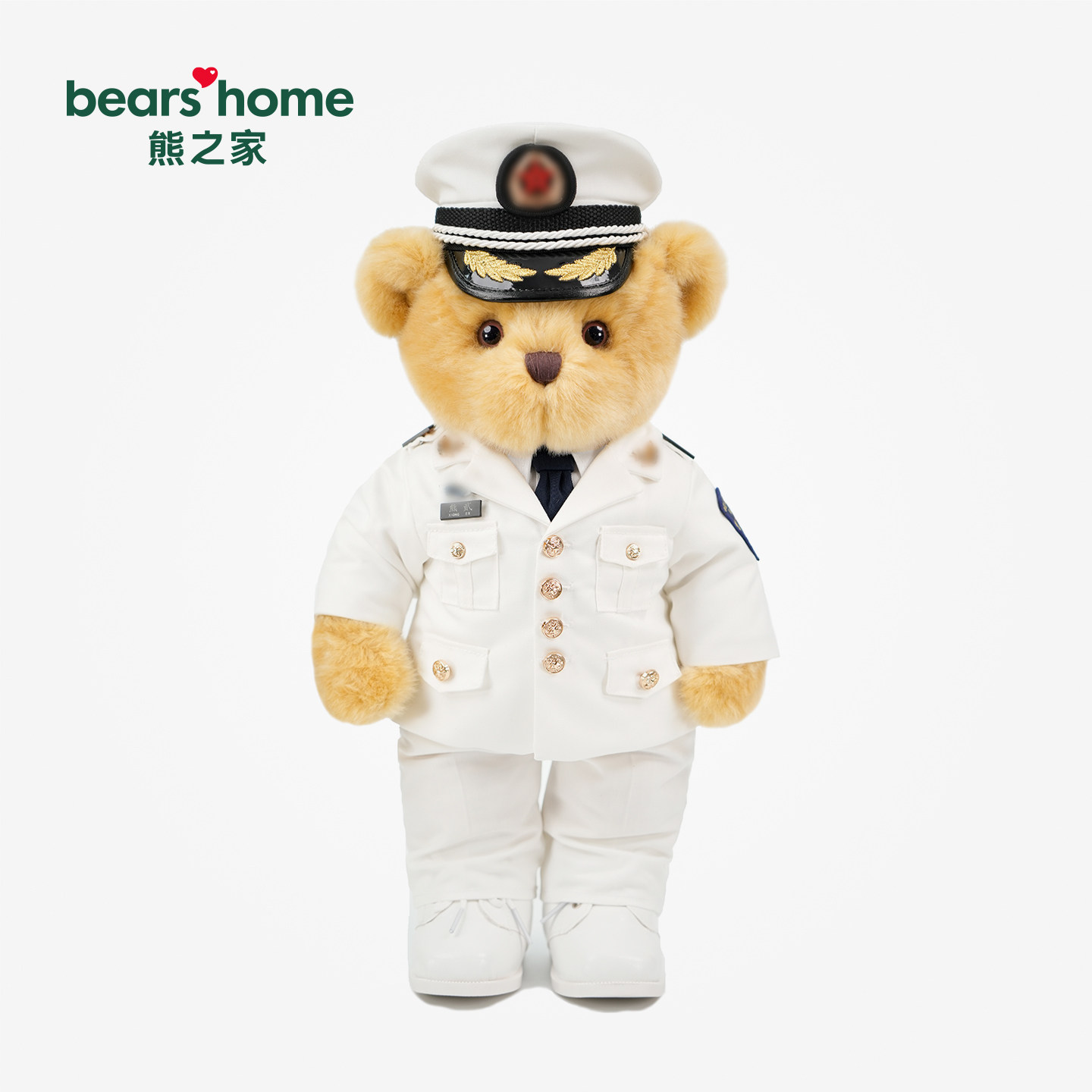 bears'home熊之家迷彩熊海军常服军人礼物小熊玩偶形象专属定制