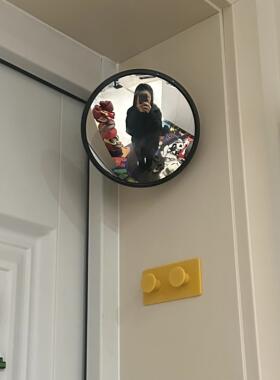 门口diy拍照凹凸镜全身镜室内客厅卧室装饰遮丑壁挂转角镜摆件