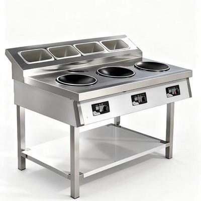 新品定制商用电磁炉多头凹面爆炒电磁灶3500W多头架式5000W电池炉