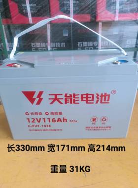 6-EVF-116AH电动三轮四轮车叉车巡逻车专用12v60ah70ah100ah