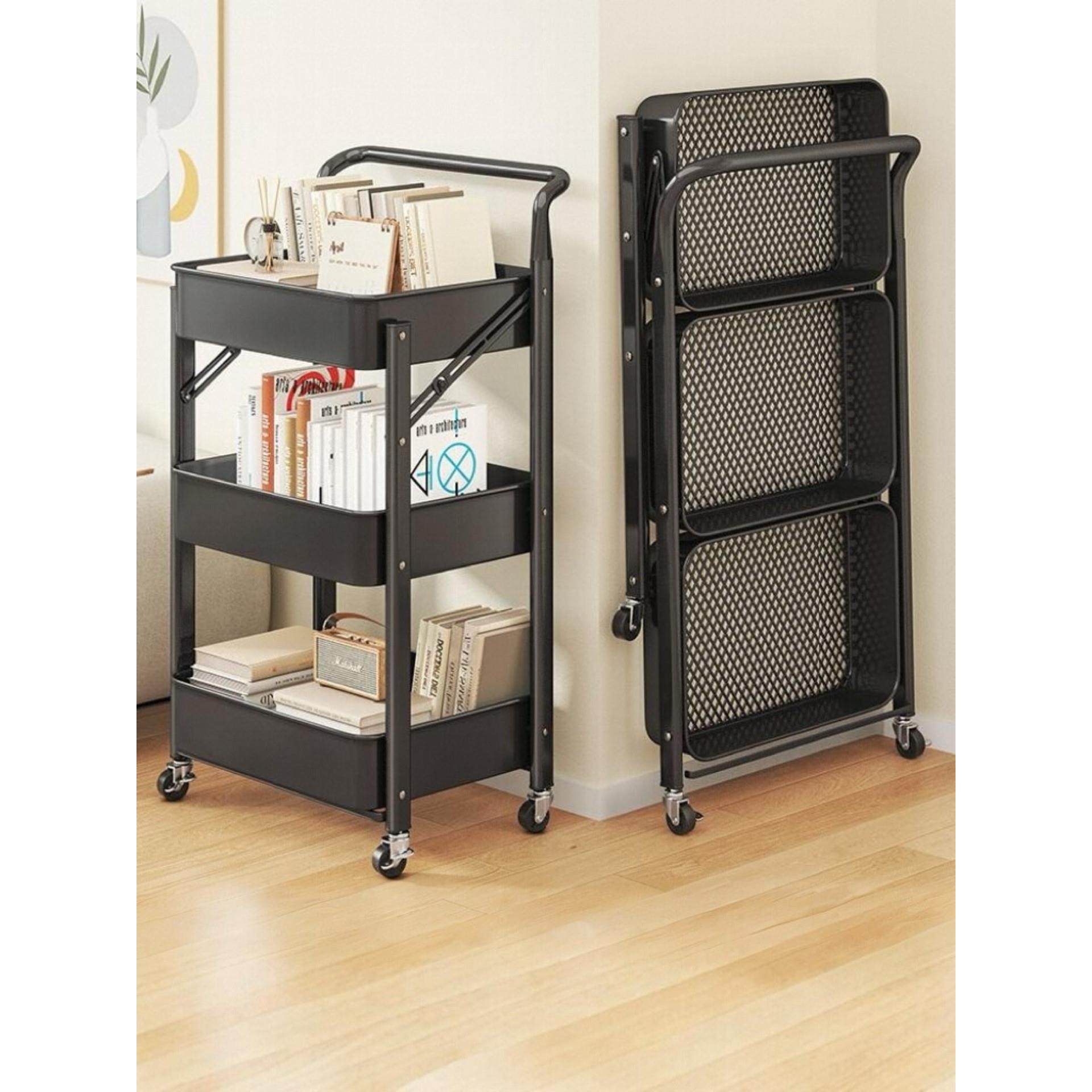 多功能小推车置物架厨房浴室落地多层卧室移动收纳婴儿用品储物架,收纳整理,整理架/置物架/收纳架,淘宝优惠券,粉丝福利购,淘宝优惠卷