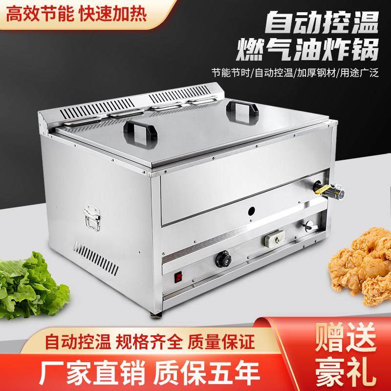 燃气油炸锅全自动控温商用大容量摆摊炸油条鸡排机器液化气油炸炉,厨房电器,商用炸锅/炸串/薯条机,淘宝优惠券,粉丝福利购,淘宝优惠卷
