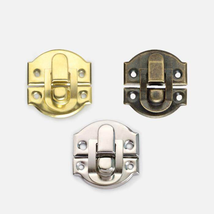 小木盒元宝卡扣首饰盒锁扣礼品盒板扣锁彷古暗箱扣覆古铁质搭扣