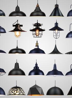 覆古工业风饭厅吧台黑色创意个性烧烤火锅咖啡店餐饮店铺商用吊灯