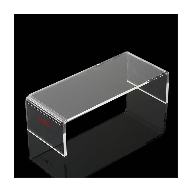 高透明亚克力板折弯U型L型防尘罩打孔UV印刷热弯切割架子加工定制