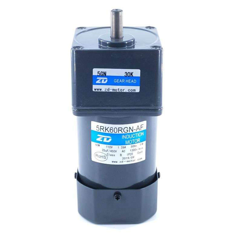 5RK60RGN-AF-5GN 50K调速器阻尼齿轮减速马达110V 60W选配3-750比