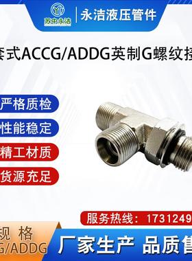 永华伊顿标准卡套式ACCG/ADDG英制G螺纹可调向三通接头