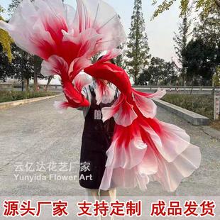 红色锦鲤纱鱼拍照道具巨型金鱼锦鲤鱼装饰打卡春节新年氛围橱窗景