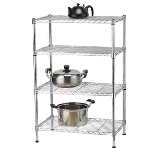 长70宽40储物架不锈钢色厨房置物架4层微波炉架多层锅架阳台花架