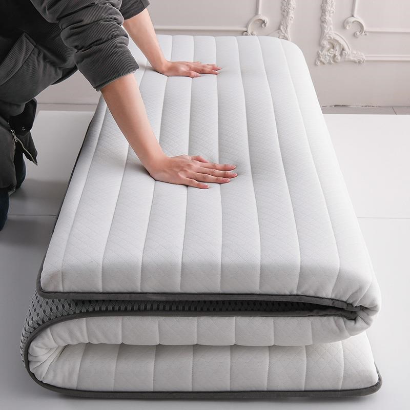 乳胶床垫软垫家用席梦思学生宿舍单人可折叠垫子榻榻米海绵垫子白