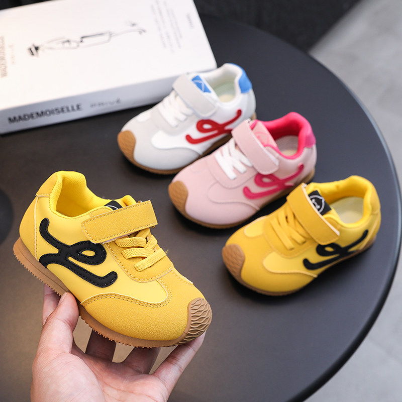 阿甘网红潮流时尚女童男童春秋韩版外穿运动鞋休闲百搭ins潮学生