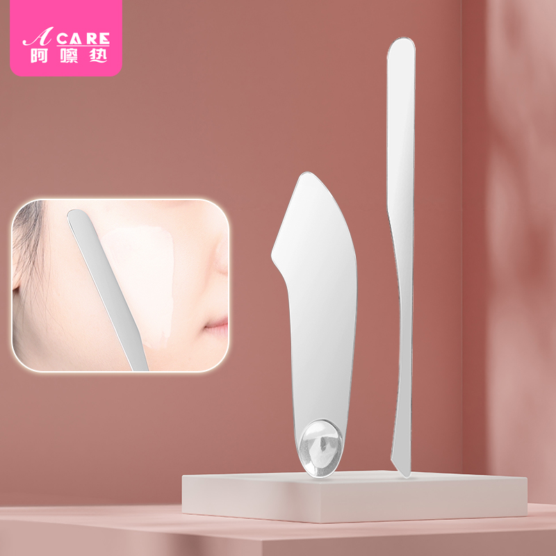 15Y粉底铲B1pq0-粉底刮刀刮勺粉底液铲多功能化妆调和棒美妆工具