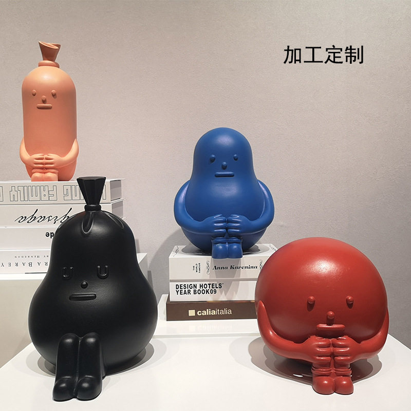厂家订置各类树脂摆件雕塑花瓶烛台花器果盘支持来样订置来图订置