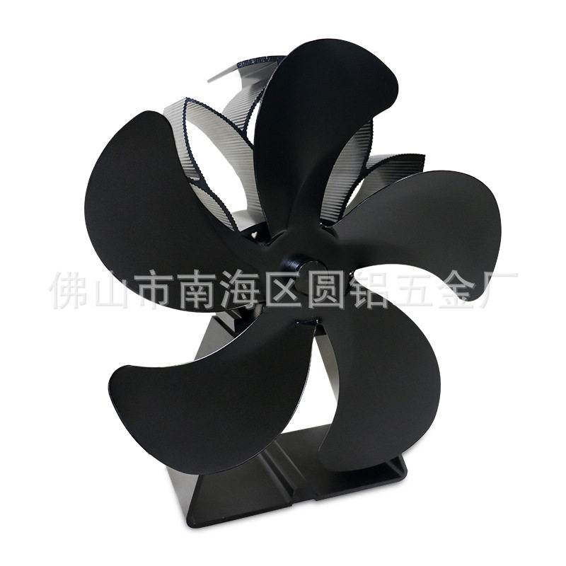 厂家直销欧美热动力壁炉风扇宽梯形底座暖风扇八色可选
