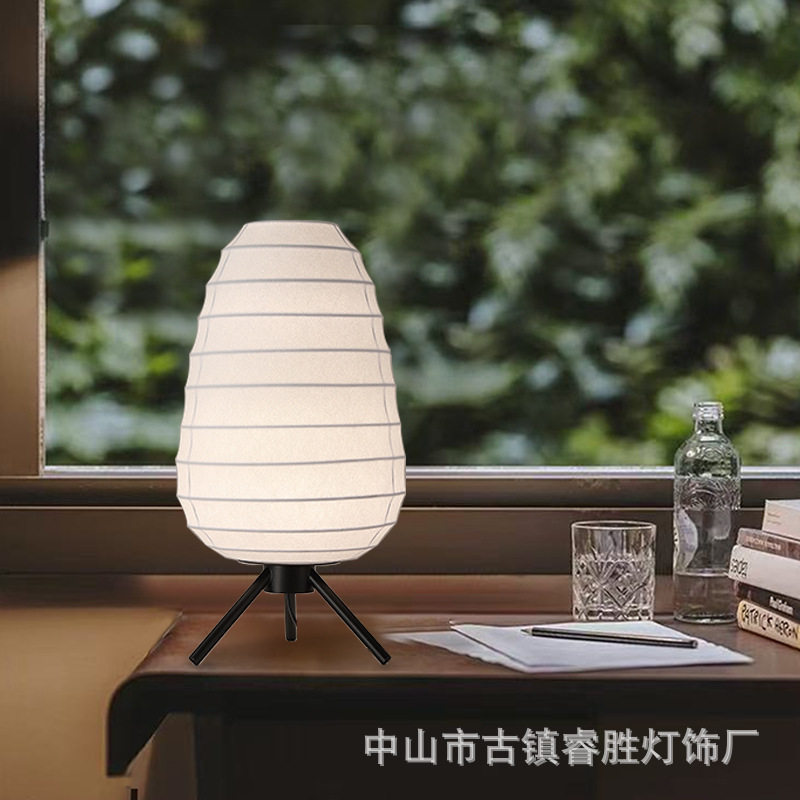 蚕丝简约现代实木台灯卧室床头灯温馨家用书桌中古氛围民宿调光