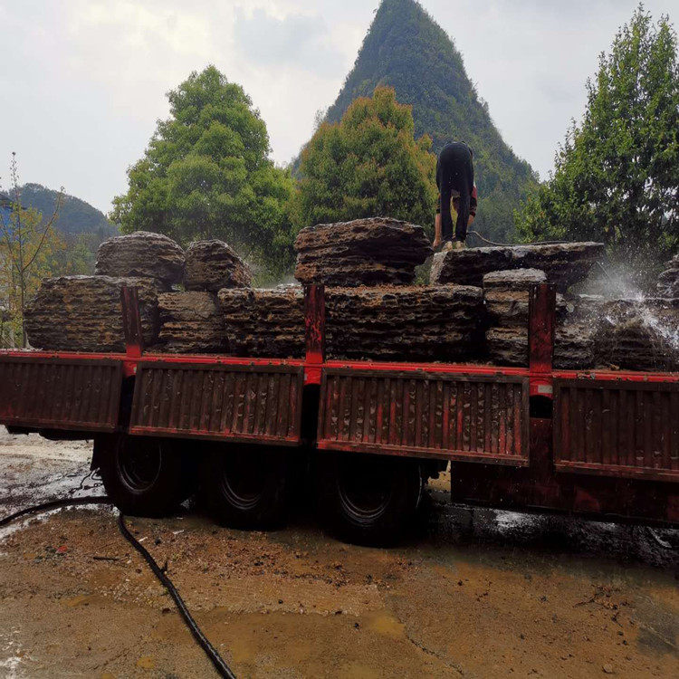 供应园林景观石 蜂窝石 假山千层石 鱼缸造景用千层石