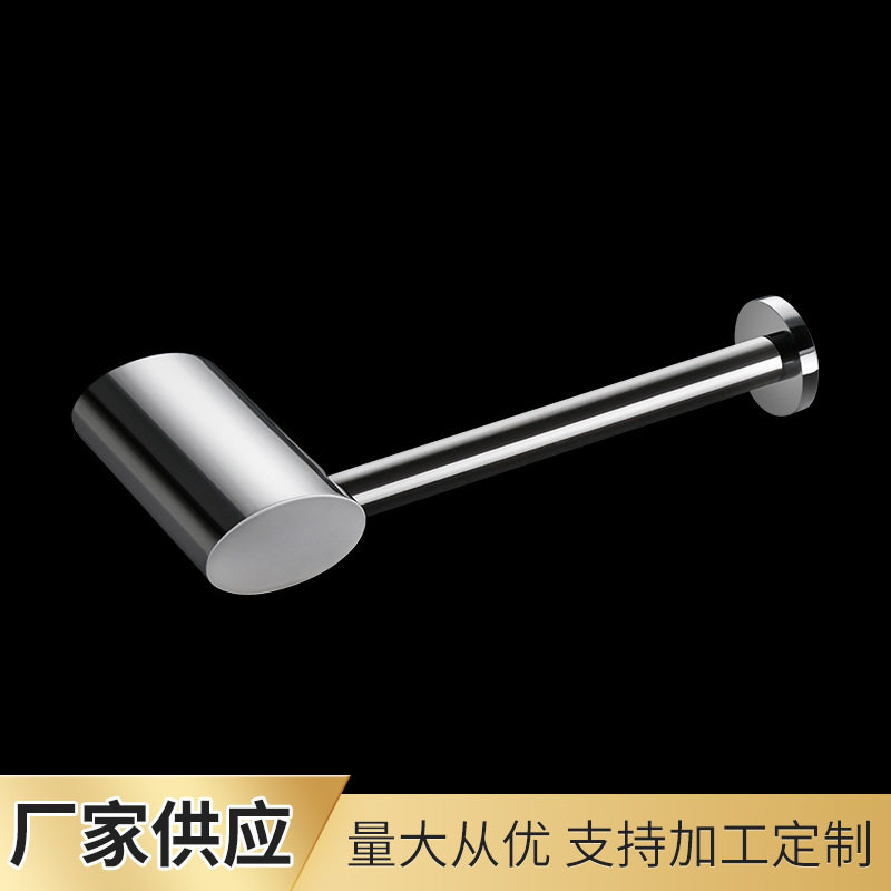 黄铜卷纸架纸巾架卫生间免打孔厕纸架浴室壁挂式毛巾抽纸现代简约
