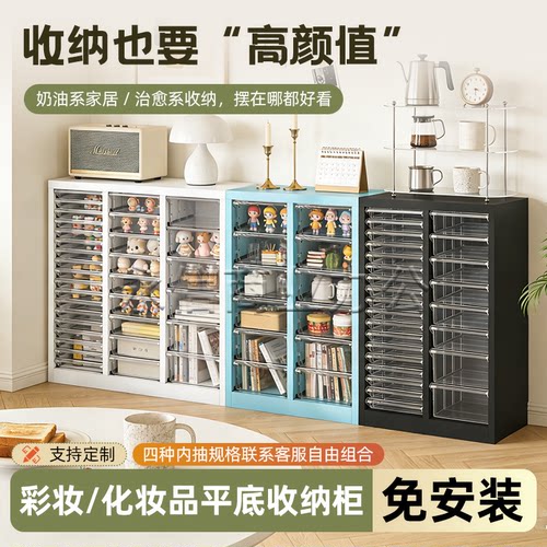 美甲店A4铁皮抽屉柜喂养台收纳柜
