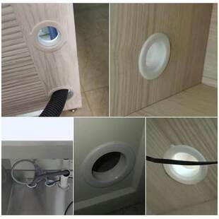 双面橱柜开孔封边圈孔洞洗衣机柜孔盖穿线装饰盖遮丑双圈保护套