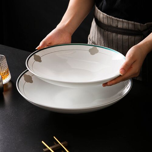 春满园《小雅汤碗》中式酒店特色意境菜盘饭店冷菜盘陶瓷餐具