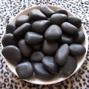 天然雨花石鹅卵石黑色原石造景铺地铺路鹅暖石子园林装饰石头按吨