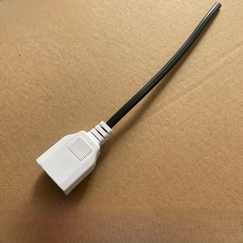 带线2孔母插头监控防水盒10A电源插头两脚母头220V公头防水一体