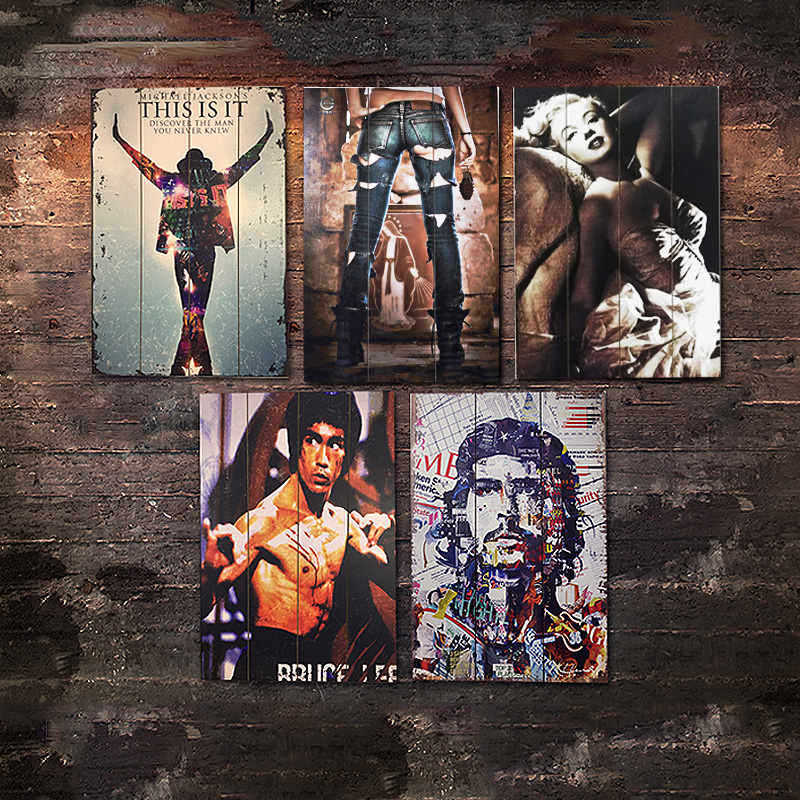 工业风酒吧壁挂墙面装饰挂件餐厅饭店奶茶烧烤店木板画电表遮挡箱