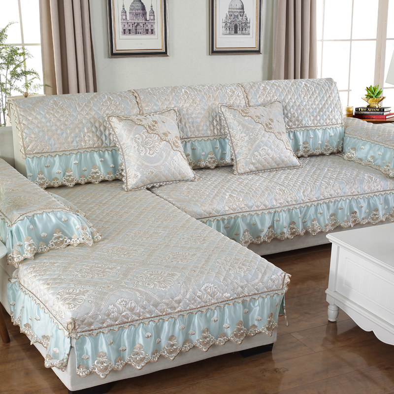 沙发垫欧式布艺四季通用客厅防滑沙发套全包非萬能套沙发罩巾全盖