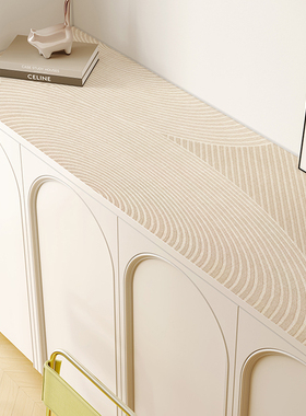 硅藻泥诧寂电视柜垫长条桌布吸水餐边柜茶几玄关垫子高级免洗吸水