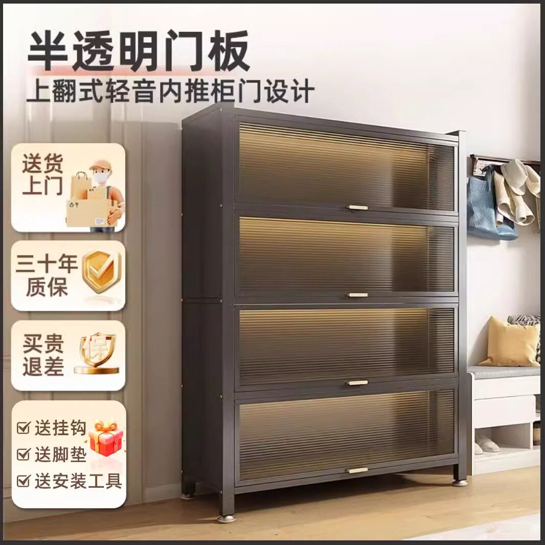 厨房碗柜置物架家用橱柜微波炉多功能储物柜多层落地收纳架餐边柜