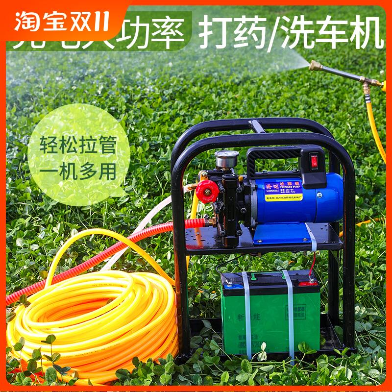 电动喷雾器农用高压新式柱塞泵打药泵自吸泵双缸药泵果园打药机
