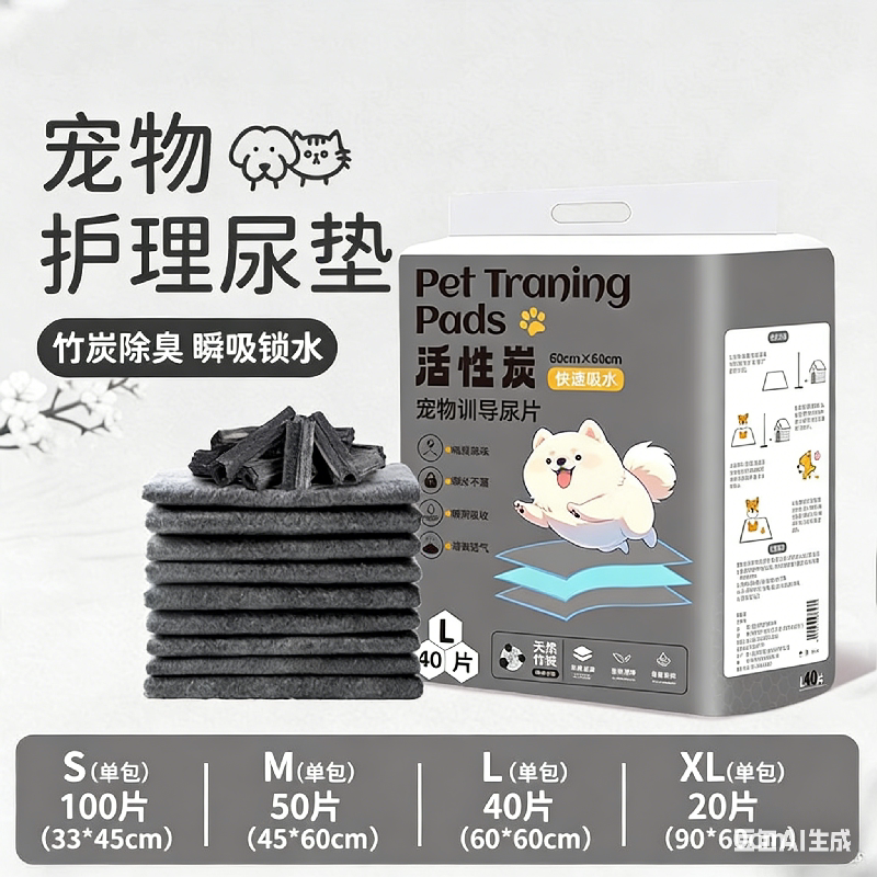 狗狗尿垫尿片宠物用品除臭吸水垫尿不湿加厚引导上厕所一次性尿布