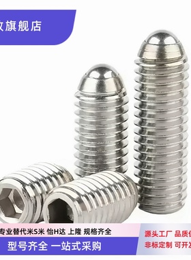 BMSL3/4/5/6/8/10/12/16 不锈钢球头柱塞 钢珠顶丝 波珠螺丝ZAH51