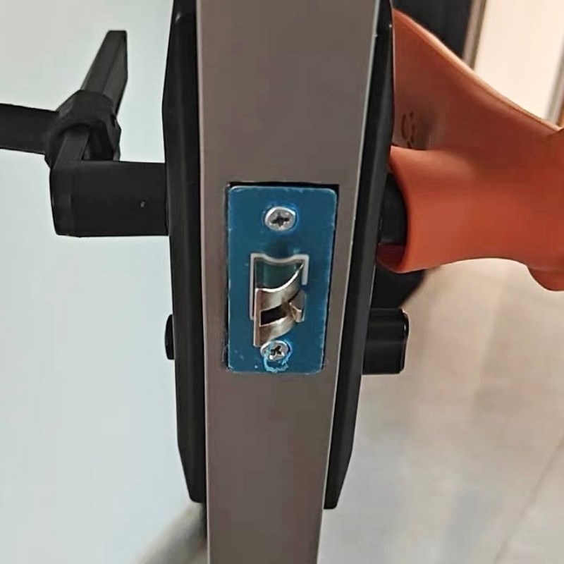 通用型卫生间浴室洗手间单舌门锁把手玻璃门锁门把手无钥匙铝合金