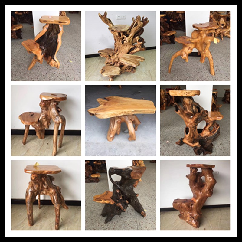 天然根雕花架底座原木客厅盆景鱼缸架实木树根艺阳台摆件大盆绿萝