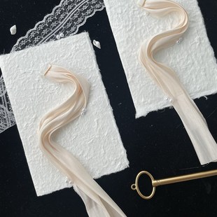 婚礼誓词本缎面褶皱布法式 东巴纸手工誓言卡diy誓言本结婚宣誓