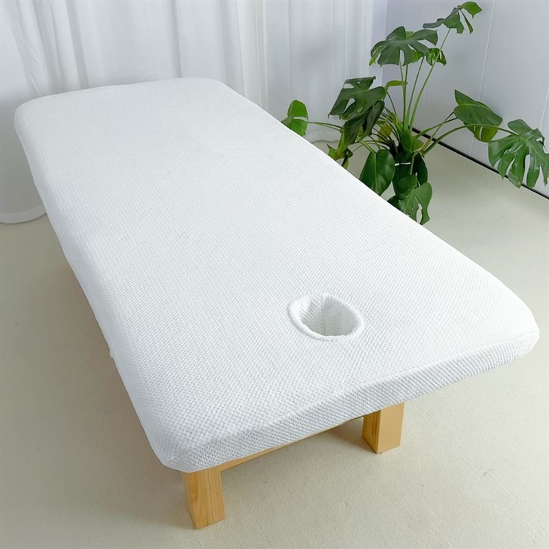 美容床笠按摩针灸防滑固定长绒棉床笠全包柔软保护罩床垫套美体
