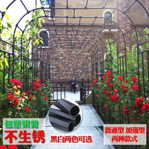 花园别墅造型拱门植物拱门花廊欧式庭院铁艺花架月季支架攀爬藤架