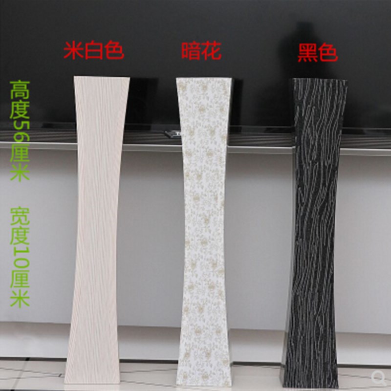 木质花瓶藤编PVC树脂叶脉花器插花客厅落地装饰摆件现代工艺品