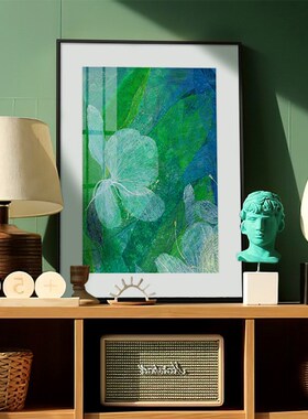 璀璨 高级感客厅装饰画多彩植物花卉挂画玄关柜摆画 闻到野姜花