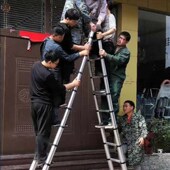 多功能家用伸缩梯子折叠升降楼梯加厚铝合金工程梯人字梯便携