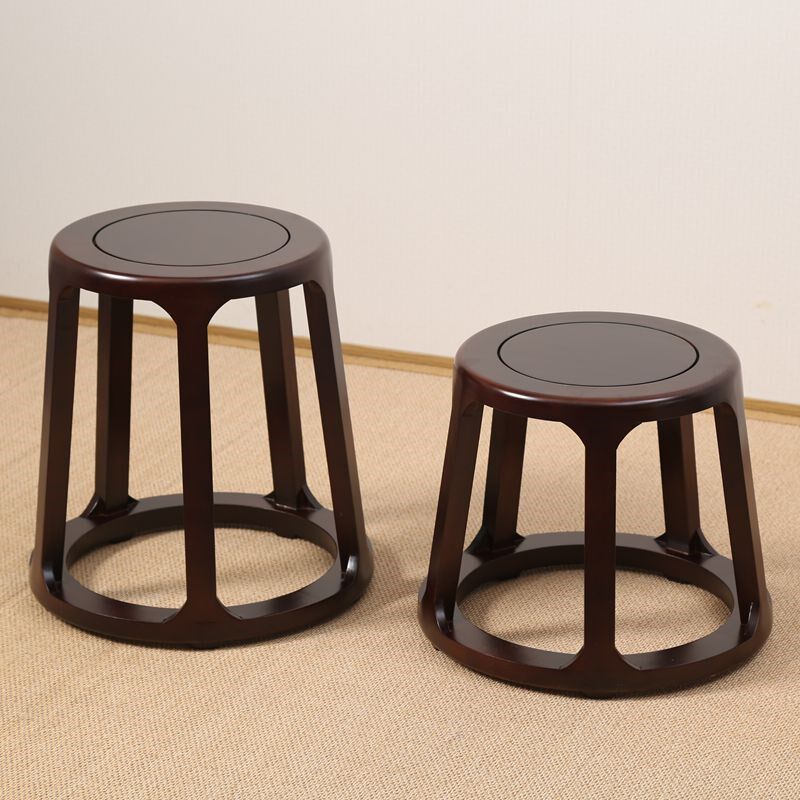 榆木鼓凳仿古中式实木圆凳做顿古筝凳子客厅茶几矮凳餐桌凳子家用
