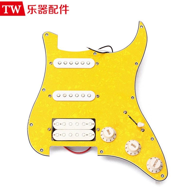 电吉他拾音器电路总成 韩产进口芬达拾音器线路面板SQ/ST琴型通用