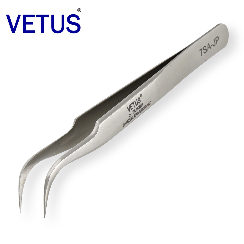 VETUS 7SA-JP特种不锈钢精品镊子 防磁防酸碱(116mm)镊子 修表