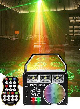 usb彩灯浪漫氛围LED声控旋转魔球灯家用DJ房间客厅KTV蹦迪舞厅