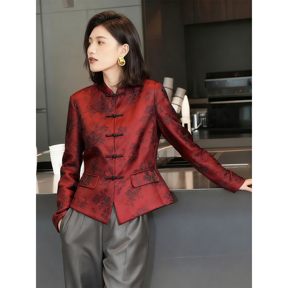 早秋气质高端独特新中式女唐装